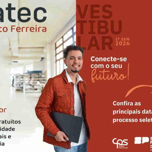 Solicitação de isenção de taxa para o vestibular da Fatec 2026 deve ser feito até o dia 12/09