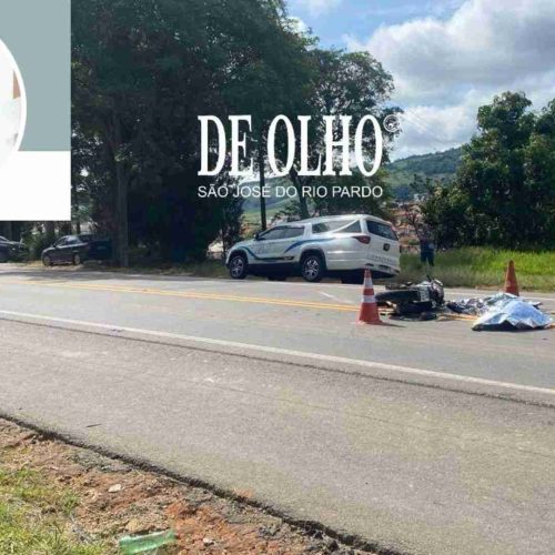 Motociclista morre ao colidir com caminhão que fez conversão proibida na SP-344