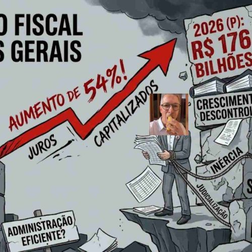 Sob o governo de Romeu Zema a dívida de pública de MG deu um salto de 54% e sufocará o futuro dos mineiros