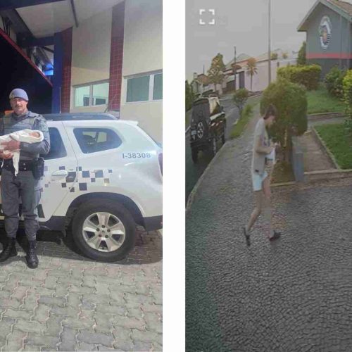 Polícia Militar socorre recém-nascida engasgada com leite materno em Santa Rita do Passa Quatro