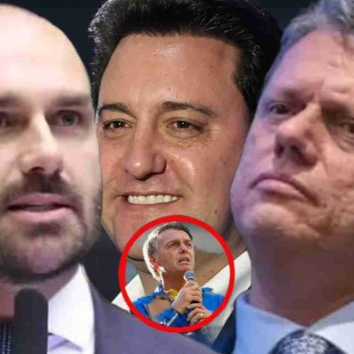 Eduardo Bolsonaro critica Tarcísio e Ratinho Jr. por não defenderem Jair Bolsonaro em debate sobre o “tarifaço de Trump” contra o Brasil