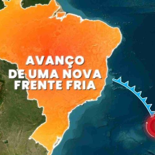 Nova Frente Fria traz chuva e queda de Temperatura no fim de outubro