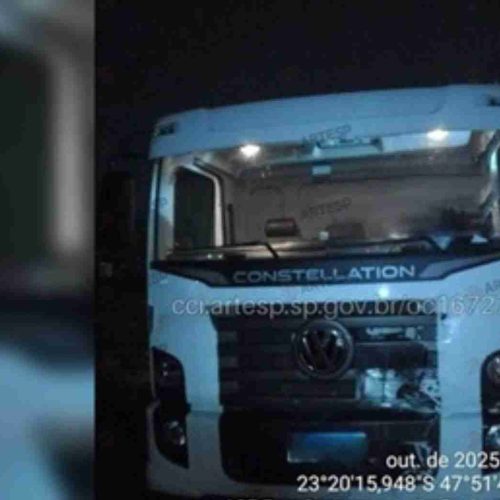 Homem morre após ser atropelado por caminhão na rodovia SP-127