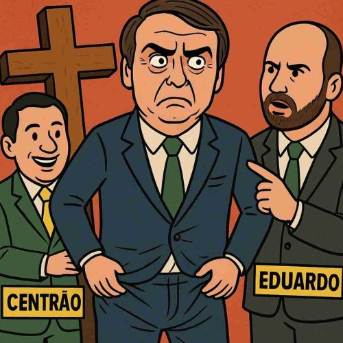 Jair Bolsonaro entre a cruz e a calça apertada: líderes do Centrão ou Eduardo Bolsonaro?