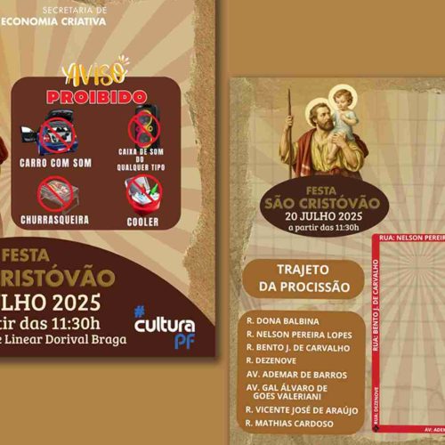 46ª Festa de São Cristóvão de Porto Ferreira: confira trajeto da procissão e regras do recinto