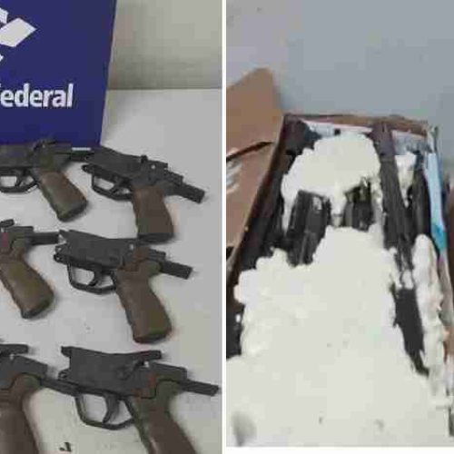 Armas desmontadas chegam dos EUA escondidas em cargas legais e são apreendidas em Viracopos