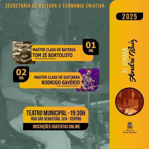 Secretaria de Cultura de Porto Ferreira anuncia programação da XI Semana Cultural André Ruiz