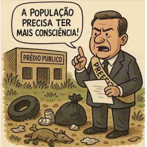 Prefeitura de Porto Ferreira culpa população por sujeira, mas descuida de seus próprios espaços