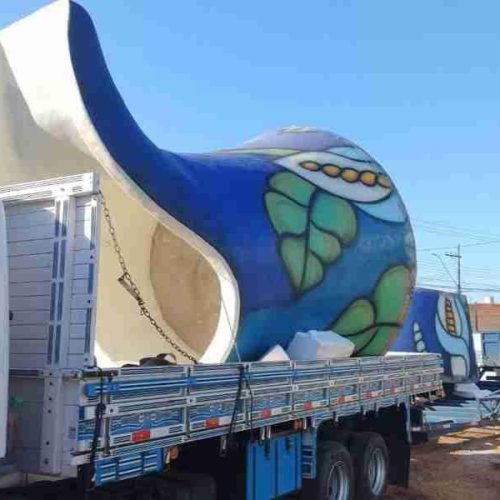 Praça do Monumento de Porto Ferreira recebe a principal “peça” do atrativo para fomentar turismo