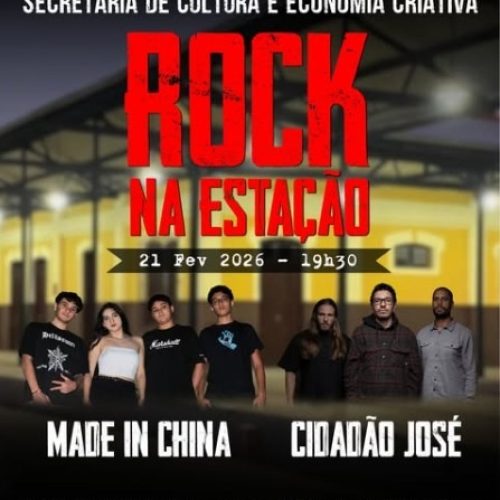 Rock na estação deste sábado (21/02) em Porto Ferreira traz bandas MADE IN CHINA e CIDADÃO JOSÉ