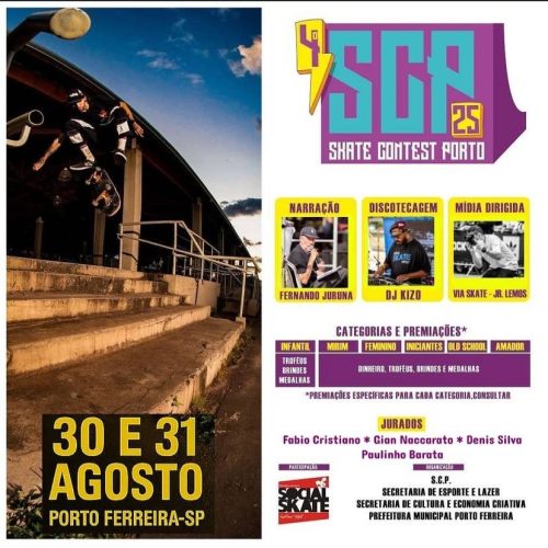 4° Skate Contest Porto agita Porto Ferreira com manobras radicais e cultura urbana