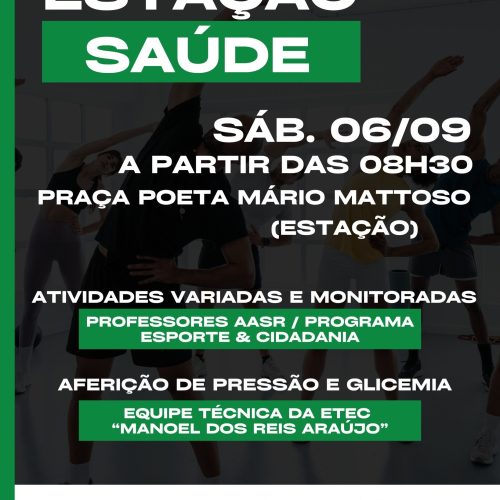 Santa Rita promove 8ª edição do Estação Saúde neste sábado na Praça da Estação