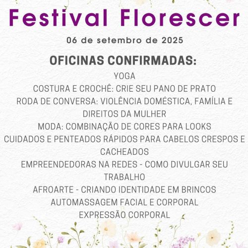 Santa Rita do Passa Quatro promove Festival Florescer com atividades gratuitas para mulheres