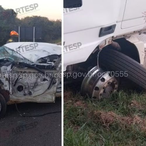 Grave acidente na SP-215 deixa uma pessoa morta em Descalvado