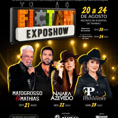 FICTAM ExpoShow retorna a Tambaú com cinco dias de música e cultura