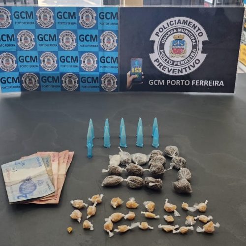 GCM de Porto Ferreira prende homem em flagrante por tráfico de drogas na Vila Maria